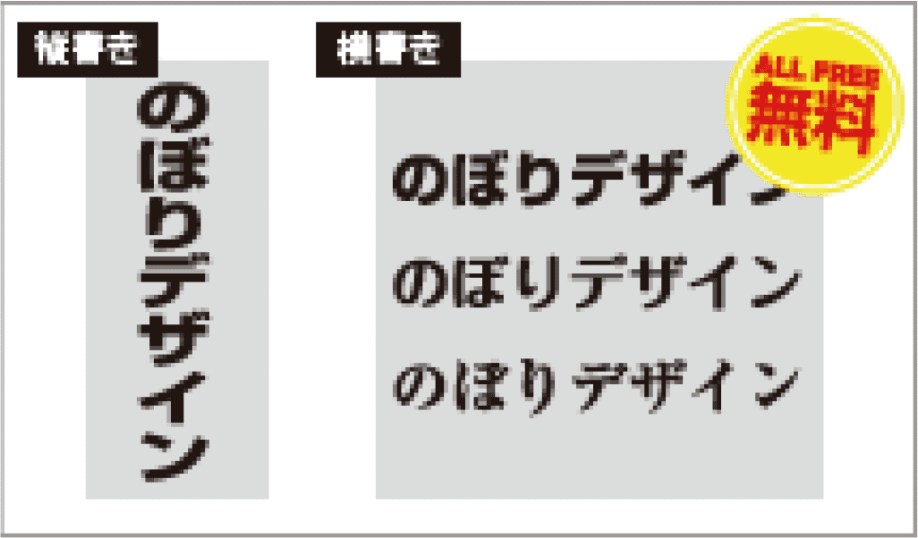 様々なフォントが選べる