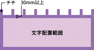 共チチ仕立ての文字切れ