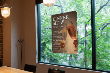 イベント用横断幕が設置された様子