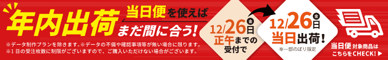 年内出荷まだ間に合う！