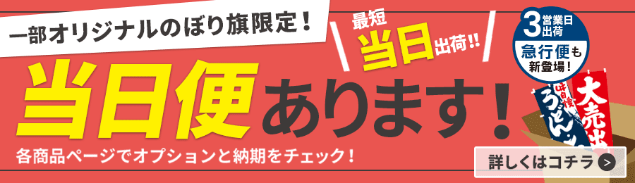 特急便翌営業日出荷