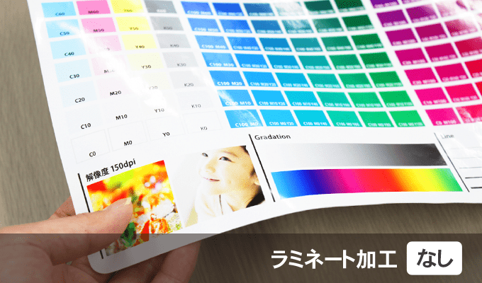 ラミネート加工なし