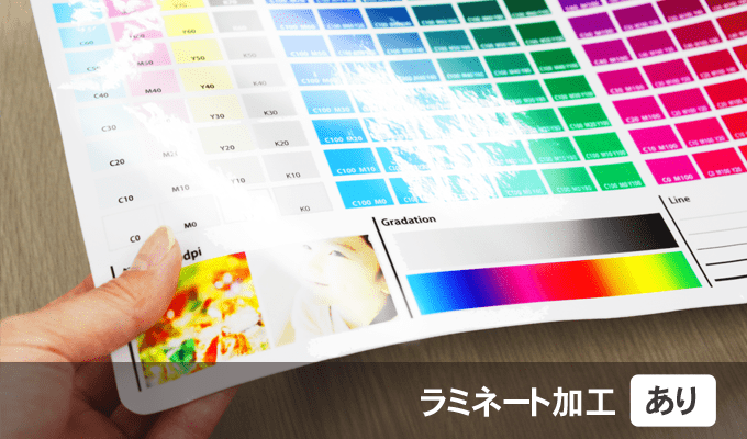 ラミネート加工あり