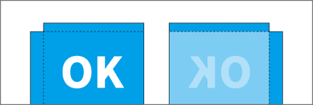 塗り足しが十分にあるデータのイメージ画像