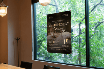 イベント用横断幕が設置された様子