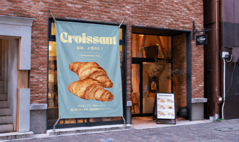 軽量カラーシート使用例・店舗・販促
