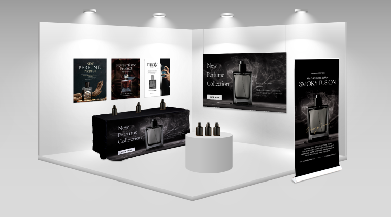 ブース装飾（黒）