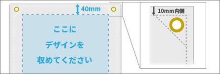 ハトメ（布）
