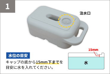 ブローおもしの設置方法1