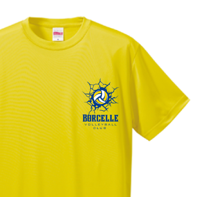 バレーボールサークルTシャツのロゴデザイン例