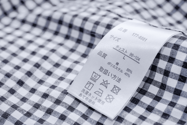 Tシャツの洗濯表示