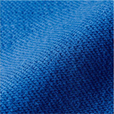 10.0オンスのしっかりした生地で裏地はタオル生地のようなパイル仕上げ