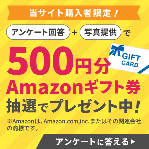 アンケート回答でギフト券プレゼント中！アンケートの回答はこちら