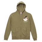 10.0ozスウェットフルジップパーカー