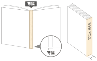 背幅（背表紙）について