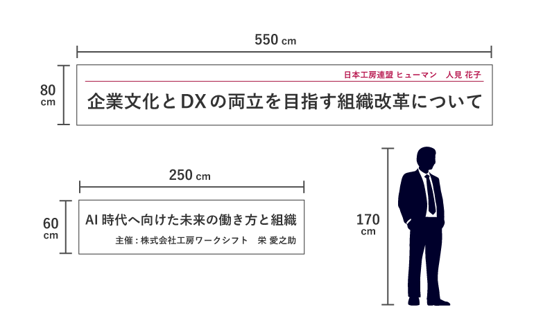 横断幕のおすすめサイズ