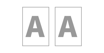 両面同一デザイン