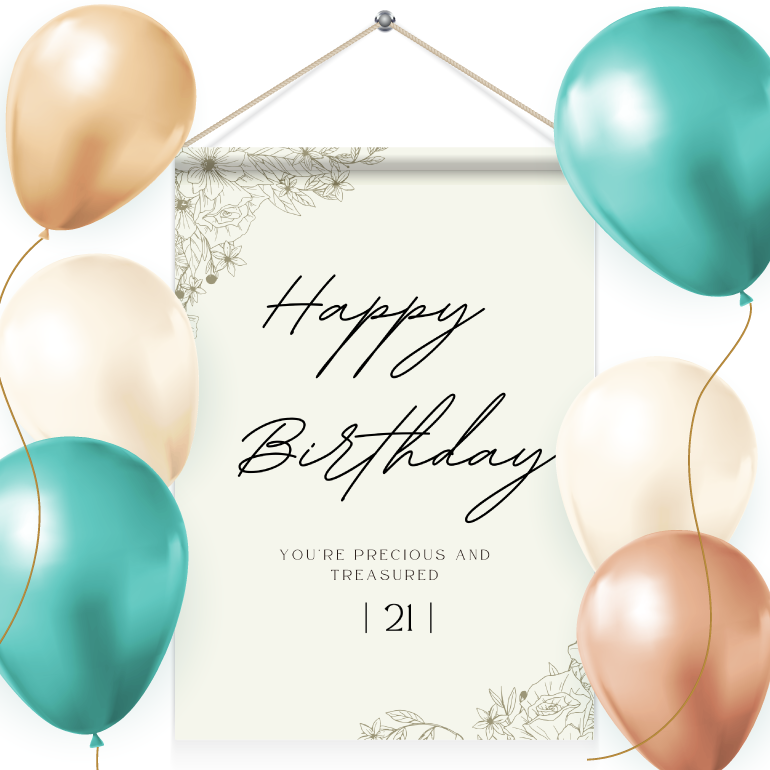 バースデータペストリー(風船付き)